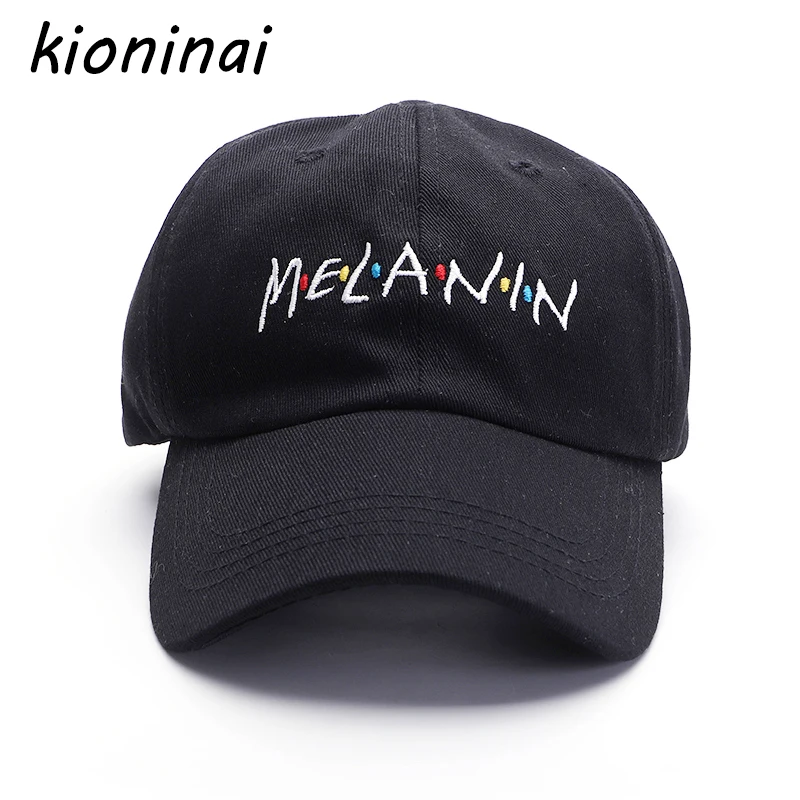 Kioninai Новое поступление меланина с вышивкой надписями Бейсбол Кепки Для женщин