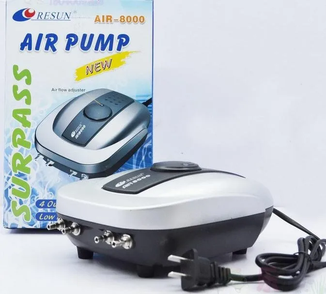 Resun Air-8000 Air Pump, Easy Install 