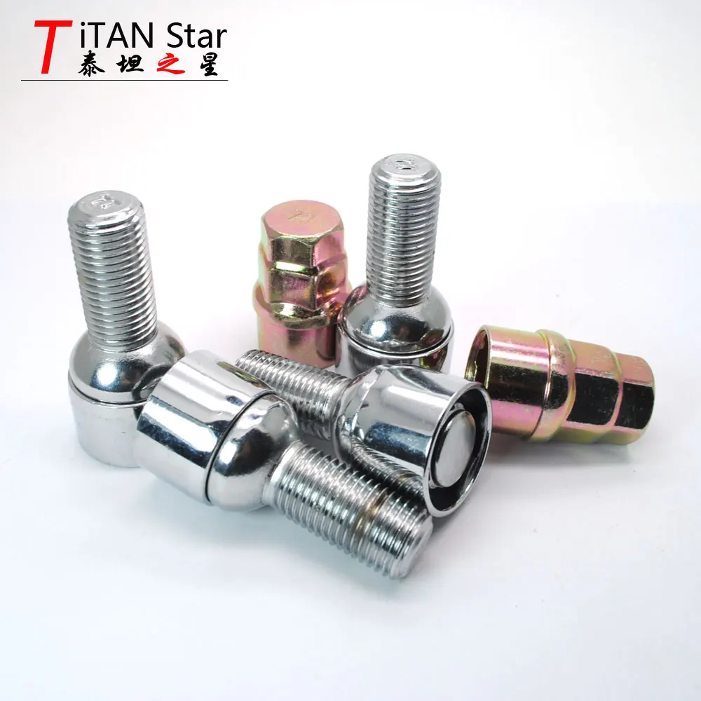 4 болта 2 клавиши M14x1.50x28mm 1 5 колеса замки болты анти sheft гайки подходит для VW ГОЛЬФ
