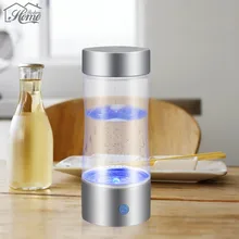 Tragbare 350 ML Reiche Wasserstoff Wasser Ionisator Transparent Wasser Glas Mit Deckel bpa-frei Glas Große Kapazität Wasserflasche Smart