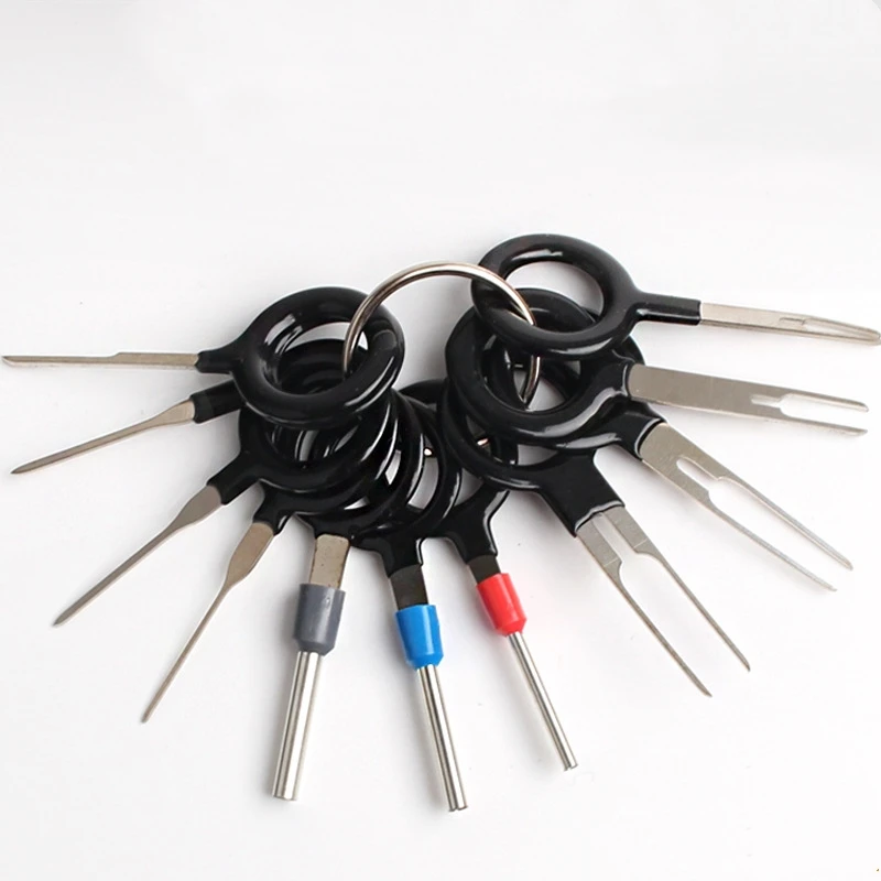 

18pcs /14pcs Pin Extractor Car Extractor Terminal Removal Key Tool Kit Electrical Wiring Crimp Connector Puller Release