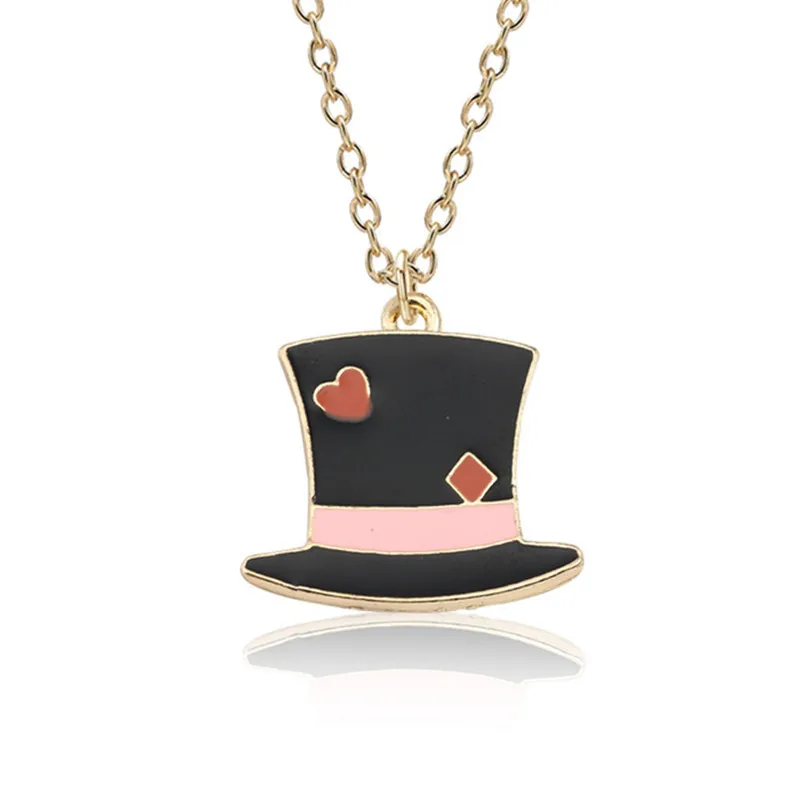 Diy-Cartoon-Gold-Enamel-Colorful-Clown-Hat-Necklace-Kawaii-Droll-Girl-Heart-Cap-Charm-Jewelry-For.jpg_640x640 (1)