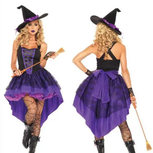 Sexy Adult Womens Broomstick Wicked Witch Costume ...