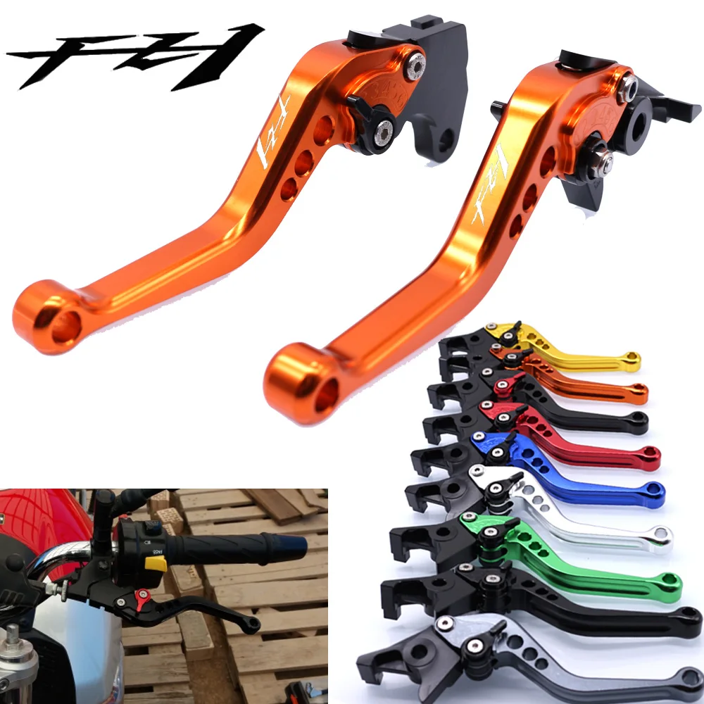 

For Yamaha FZ1 FAZER 2001-2005 2002 2003 2004 Motorcycle Accessories CNC Short Brake Clutch Levers LOGO FZ1