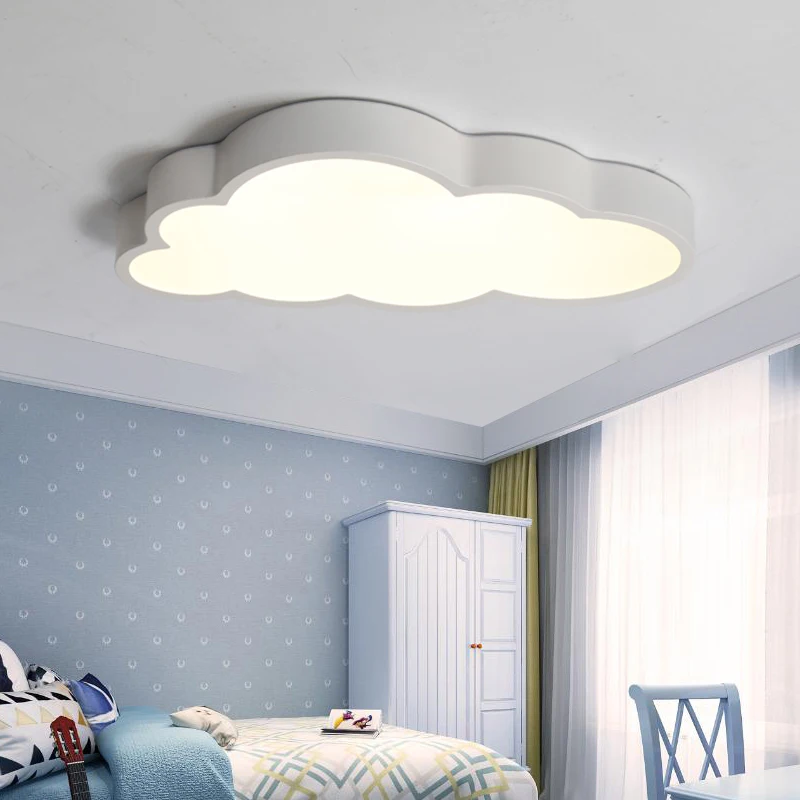 Modern Led Cloud Ceiling Lights Children Baby Kids Lamp Girl