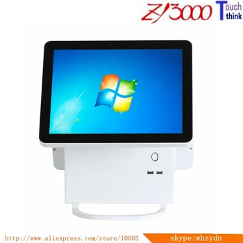 شراءحافظة معدنية جديدة I5 وحدة المعالجة المركزية 4g Ram 64G SSD مزدوجة 15.6 بوصة السعة موليت تعمل باللمس شاشة مزدوجة الكل في واحد محطة Pos