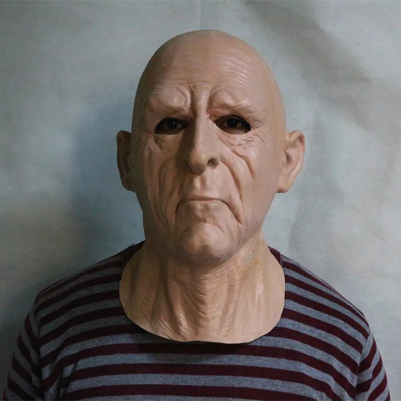 

2019 Hot Sale High Quality Fashion Realistic Latex Old Man Mask Theresa May Mask Halloween Party Dress Rubber Old Man Mask