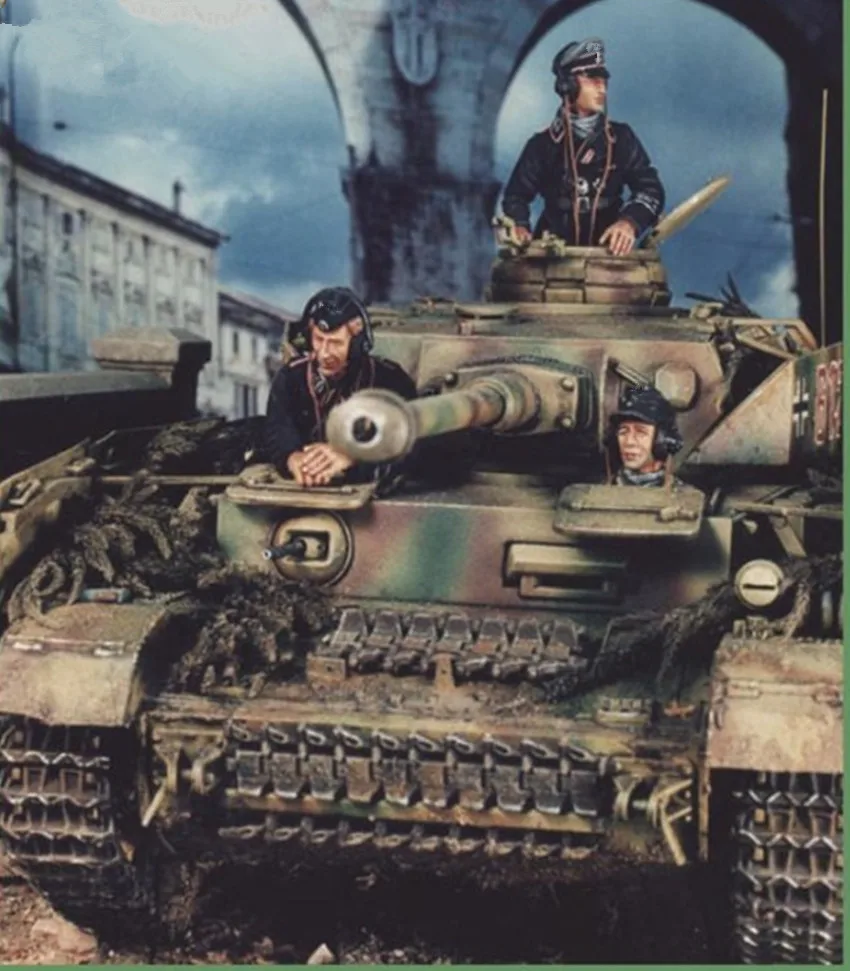 1/35 модельная фигурка из смолы комплект разобранный Неокрашенный 736 (без