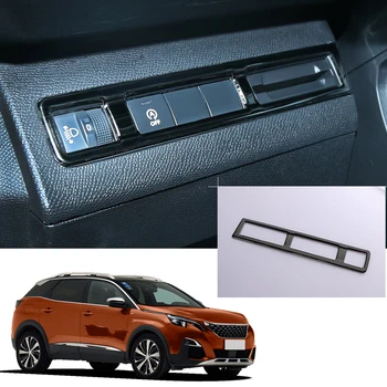 

Left Hand Drive! For Peugeot 3008 5008 GT 2017 2018 2019 Stainless Steel Interior Headlight Lamp Switch Cover Trim Car Styling