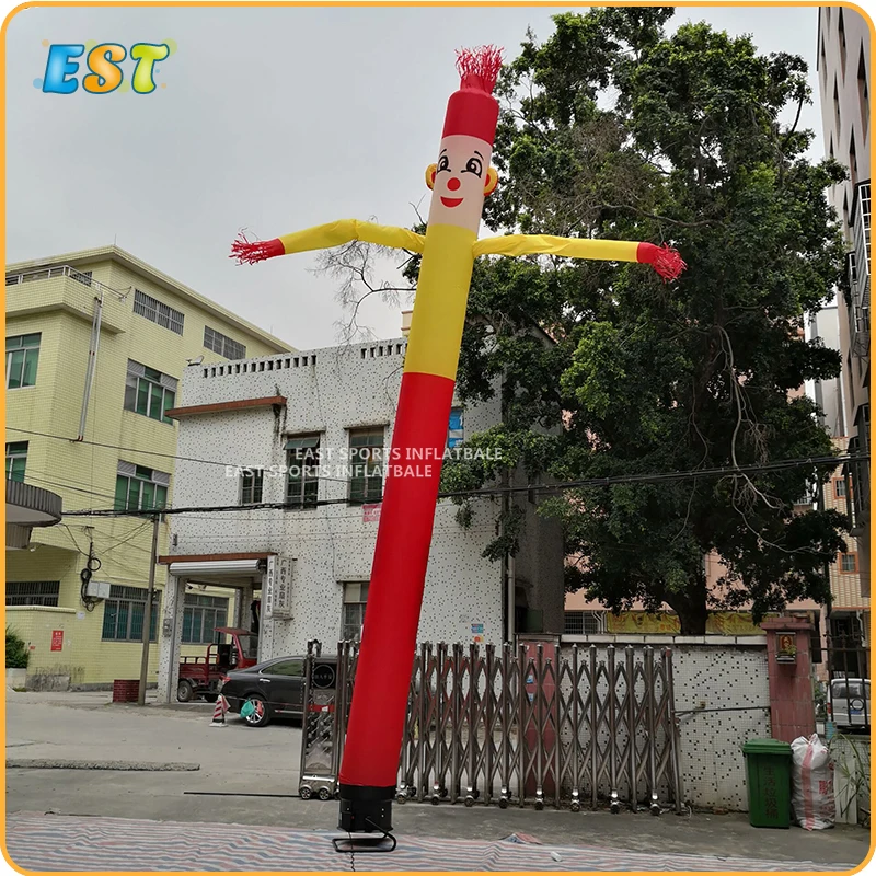 

6M Cheap Sky Human Dancers Tube Air Puppet Inflatable Clown Wind Air Dancer For Sale