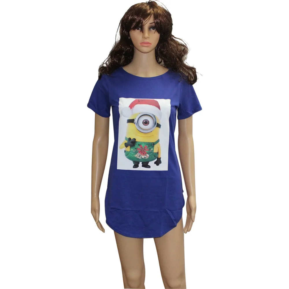 Fast Shipping Minions Printed T shirt Women Causal T shirt Plus Size