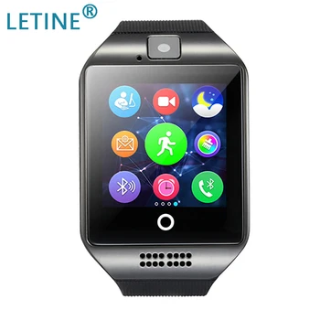 

Letine Bluetooth Smart Watch Clock Q18 SmartWatch Support Sim TF Card Phone Call Push Message Camera For Android IOS Phone