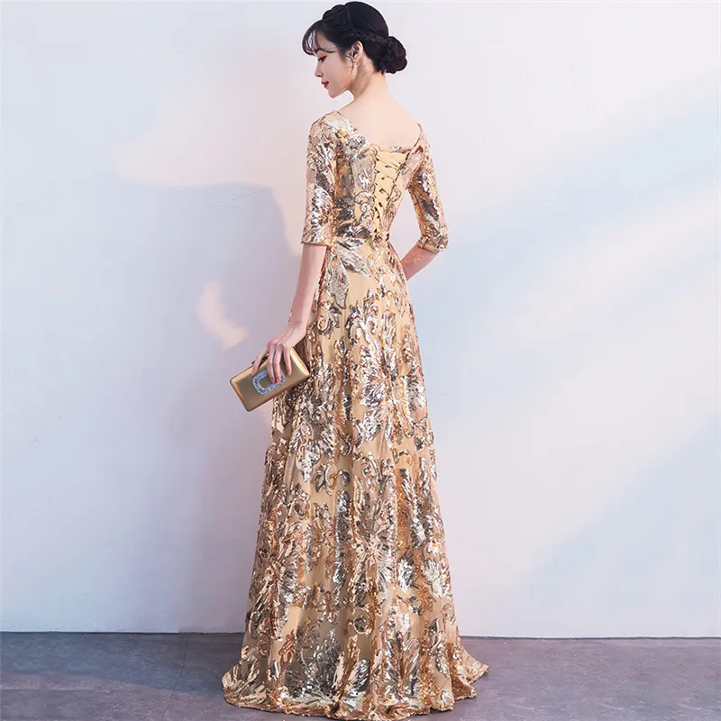 Very Cheap 1tPis Party Dress Women Golden Sequin Plus Size Floor Length Winter Bandage Dresses 2019 Autumn New Floral Sequin Maxi Vestidos LD463 Very Cheap 1tPis Party Dress Women Golden Sequin Plus Size Floor Length Winter Bandage Dresses 2019 Autumn New Floral Sequin Maxi Vestidos LD463