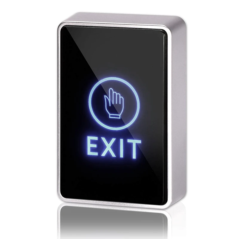 

Dc 12V Nc No Rectangular,Contact Sensor Door Exit Release Button Switch Led Light