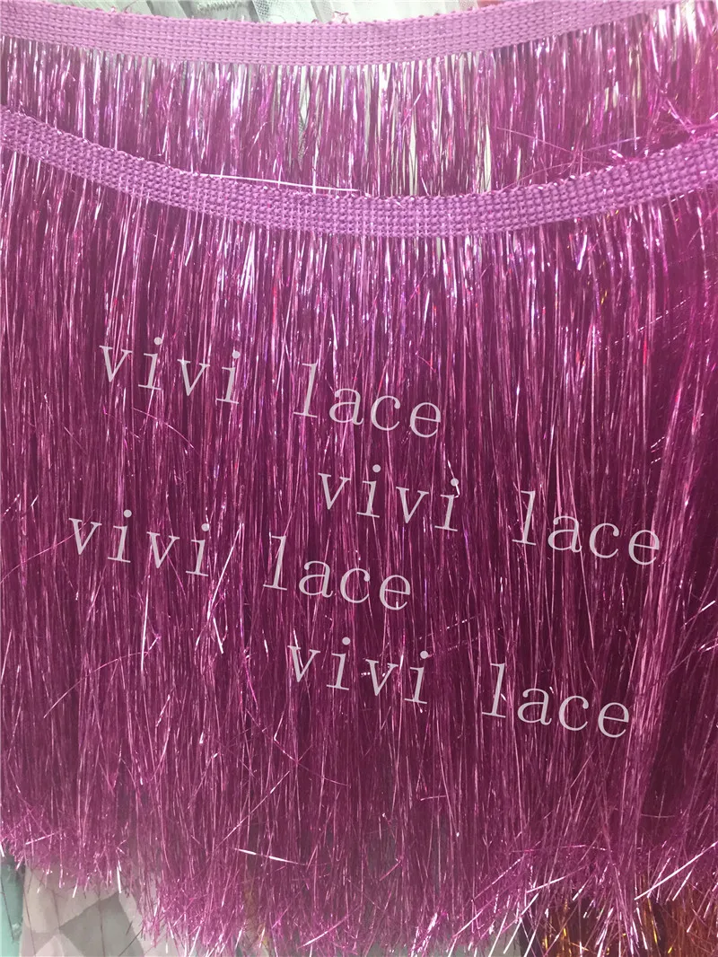 30 ярдов/сумка pp003 фиолетовый искусственный шелк роскошный бахрома 20 см Ширина для украшения платье/модный дизайнер