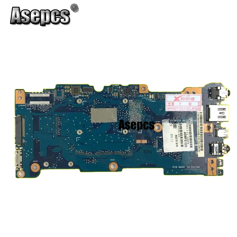 Asepcs UX305FA материнская плата для ноутбука ASUS UX305FA UX305F UX305 тестовая оригинальная материнская плата M-5Y10C ЦП 8 ГБ ОЗУ