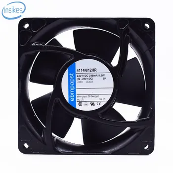 

4114N/12HR Industrial Axial Coolng Fan DC 24V 0.345A 8.3W 4000RPM 12038 12cm 120*120*38mm 2 Wires