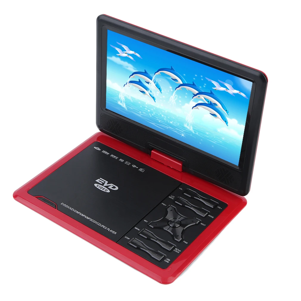 

9.8'' Portable DVD TV Games SD USB JPG Image Radio Swivel LCD Screen DVD