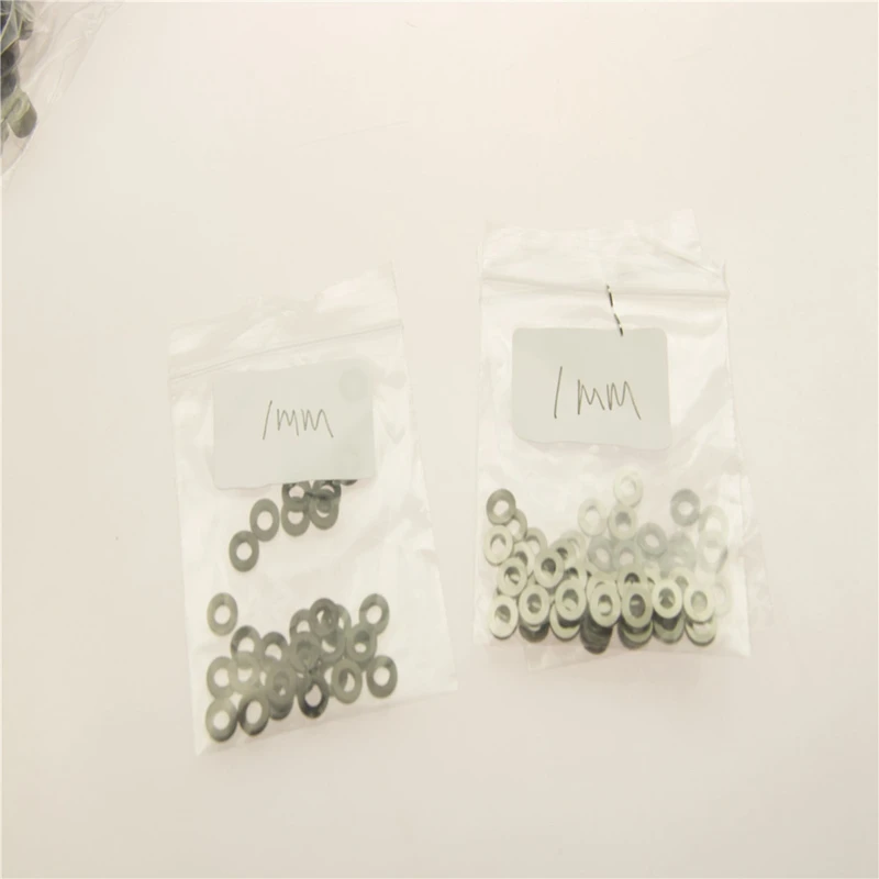 

6 X 1mm 10pcs/lot Spacer Washer RC Car Flat Head Gasket Aluminum Black Free Shiping High Quality Aluminum Made