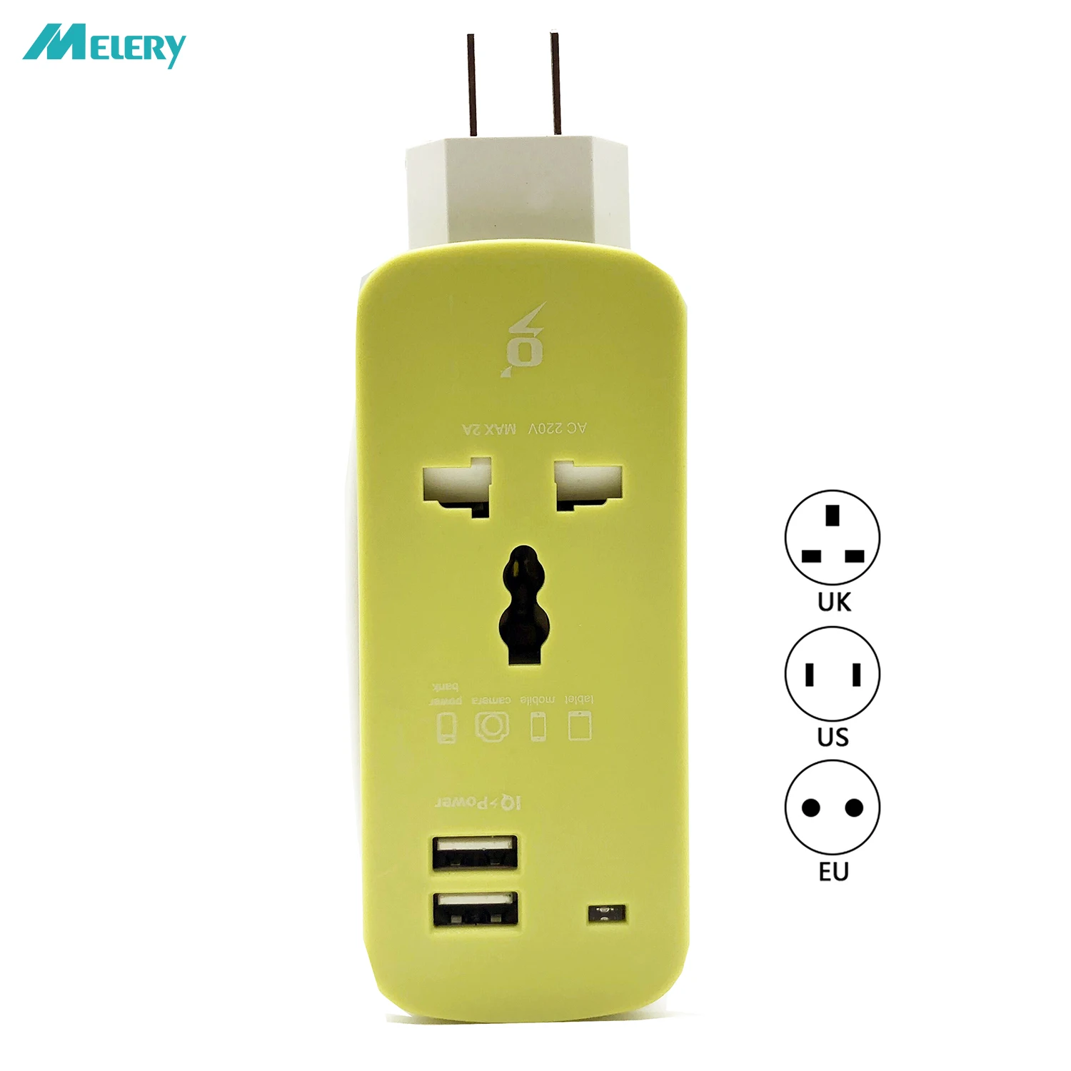 Pаспродажа Мощность Полосы Travel Adapter портативный универсальные разъёмы адаптер с USB зарядное устройство Outlet США ЕС Великобритания стены Plug 5ft удлинител...