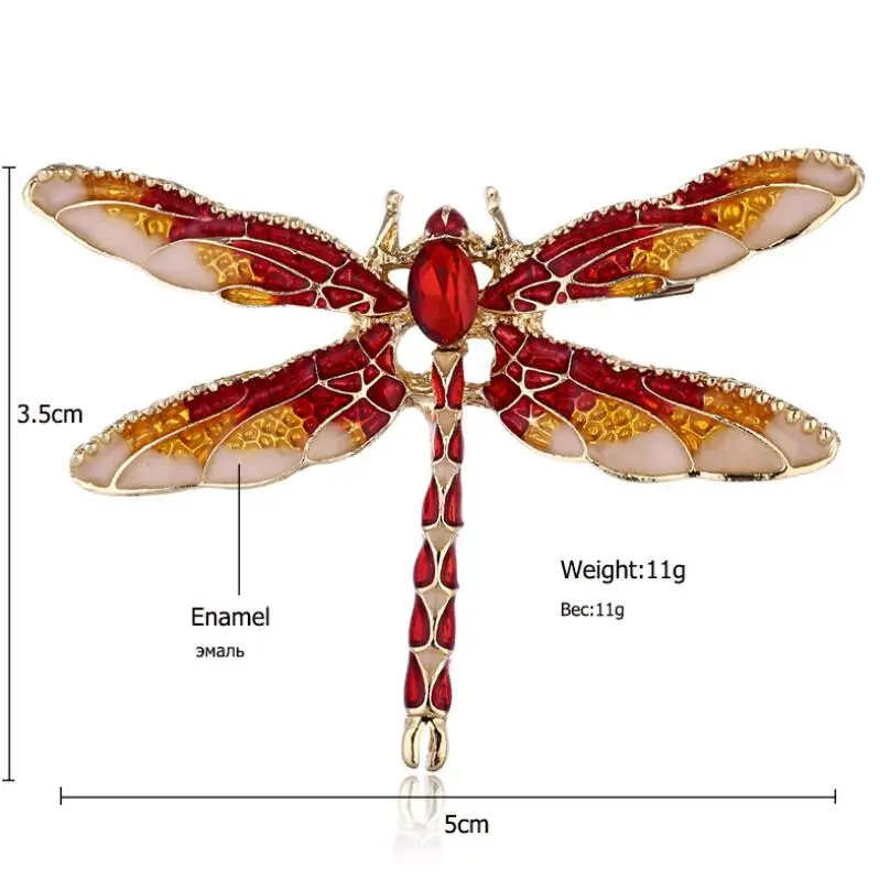 Новинка,, расписанные булавки "Стрекоза", металлический значок, брошь для женщин и мужчин, модные ювелирные изделия, аксессуары для одежды, индивидуальная эмалированная булавка AZ43