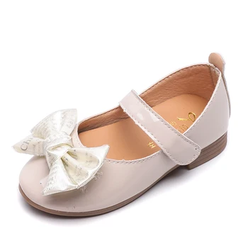 

Baby Girl Leather Shoes Kids Soft Bottom for girls Princess shoes Fashion Simple Bowknot Dancing shoes Solid Color SH018
