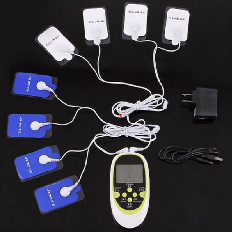 Portable intelligent body massage device digital double output