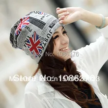 2013 идеальная верхняя одежда для девочек с английским флагом в стиле хип-хоп, модный тюрбан, ветрозащитная теплая шапка, 2 цвета, 1 шт., новое поступление
