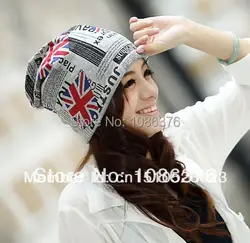 2013 идеальная девушка снаружи хип-хоп Английский флаг крышка моды тюрбан ветрозащитная теплая шапка 2 вида цветов 1 шт. бренд новое