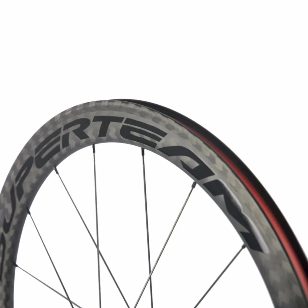 Новое прибытие Superteam 700C 50 мм клинчер колесная установка 12K Twill Углеродные дорожные