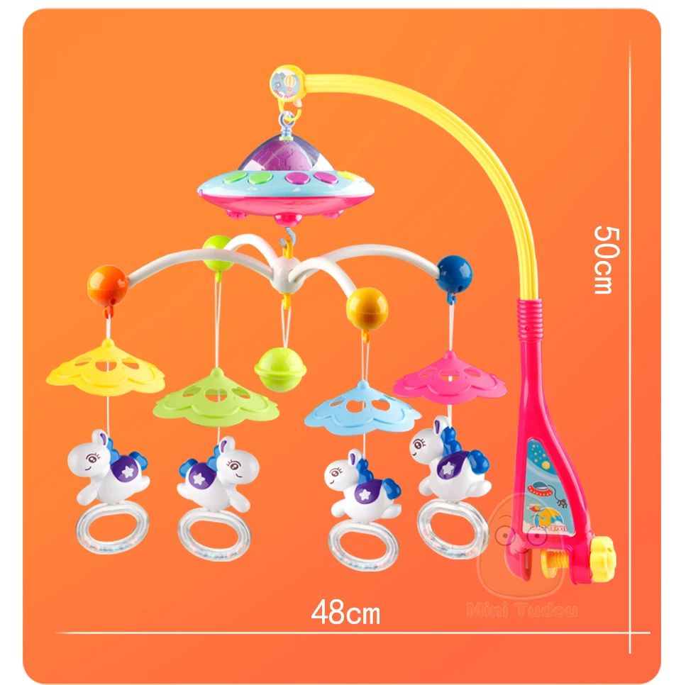 Детские игрушки для детей возраста от 0 до 12 месяцев Детские кроватки мобильные, музыкальные коробка для Для детей Кронштейн для мобильного