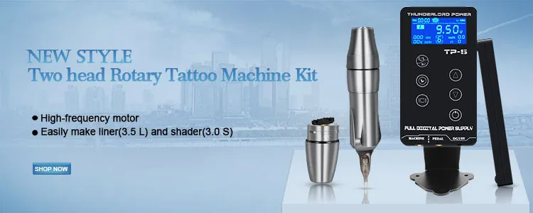 Biomaser Tattoo Rotary Pen liner shader Permanent Makeup Machine Tatoo cartridge needles Strong Quiet Motor Supply