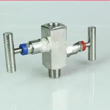 Коллекторный клапан высокого давления из нержавеющей стали с 2-полосной ручкой NPT1/" 201/304/316 из нержавеющей стали