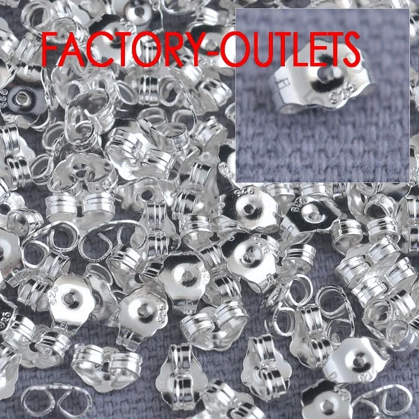 Большая Акция 6X5 мм 50 шт. модные ювелирные аксессуары из стерлингового серебра 925 принадлежности для серег-гвоздиков Шпилька ювелирные изделия настройки