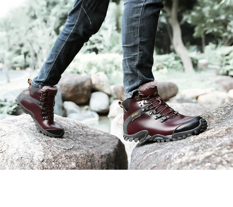 VESONAL/зимние ботинки из натуральной кожи для мужчин и взрослых; повседневная мужская обувь; теплые короткие плюшевые кроссовки; Мужская обувь высокого качества