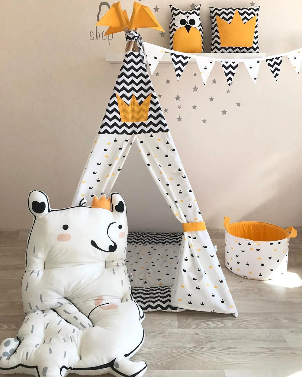 Креативный дизайн Ins кролика, енота, хлопковый игровой коврик, детская игрушка, одеяло для ползания, импортные товары для украшения детской комнаты