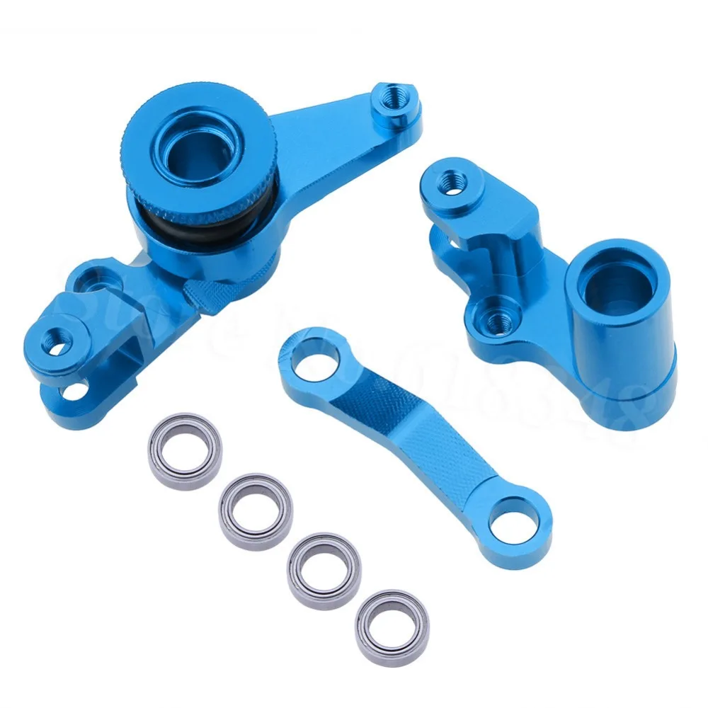 Koop 1 10 Traxxas Slash 4x4 Onderdelen 6845X Geanodiseerd Aluminium Steering Bellcranks Servo saver Hoorn Voorjaar Retainer Lager 5 x 8x2.5mm