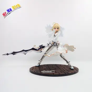 

Anime Figure 22cm Fate Stay Night Ccc Wedding Dress Ver. Saber Bride Pvc Action Figure Collectible Model Toy Gift
