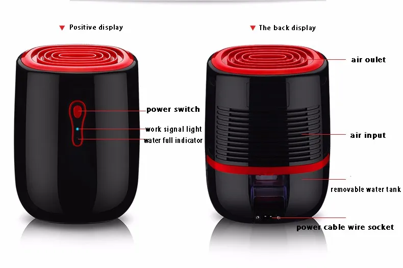 Бытовой мини Осушитель Электрический влагопоглотитель осушитель воздуха baseroom EU US plug
