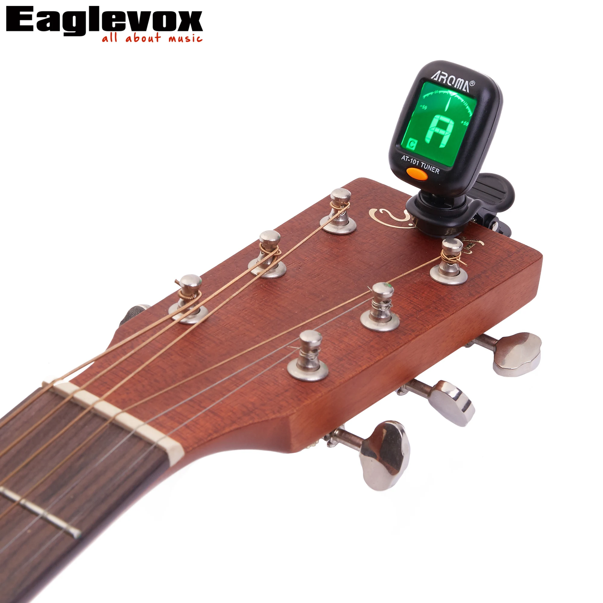 Clip on Guitar Tuner Small Size for Chromatic Guitar Bass Violin