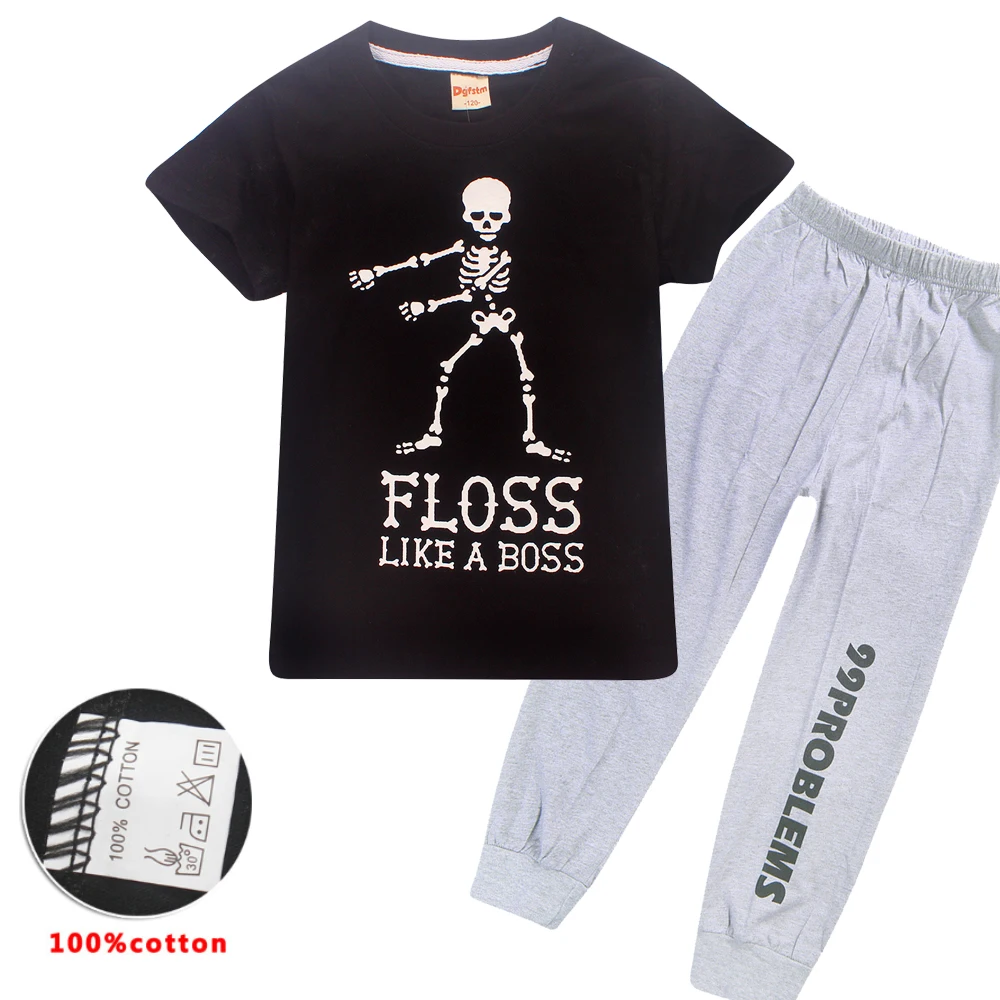 

Fortnight Kids Pajama Sets Boys Cartoon Pijamas Cotton Casual Skeleton Sleepwear Unicorn Children Pajamas Girls Cute Pajamas 8y