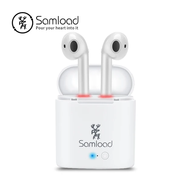 Samload Bluetooth Earphones Sport Wireless Headphone Ear bud Air Stereo Headset With Charging Box Pods For Apple iPhone5 6 7 8 X