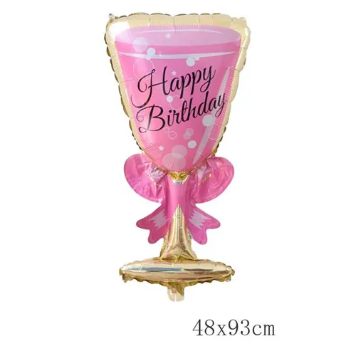 FFLACELL Decoration Balloon Champagne Cup Balloons Foil Balloon