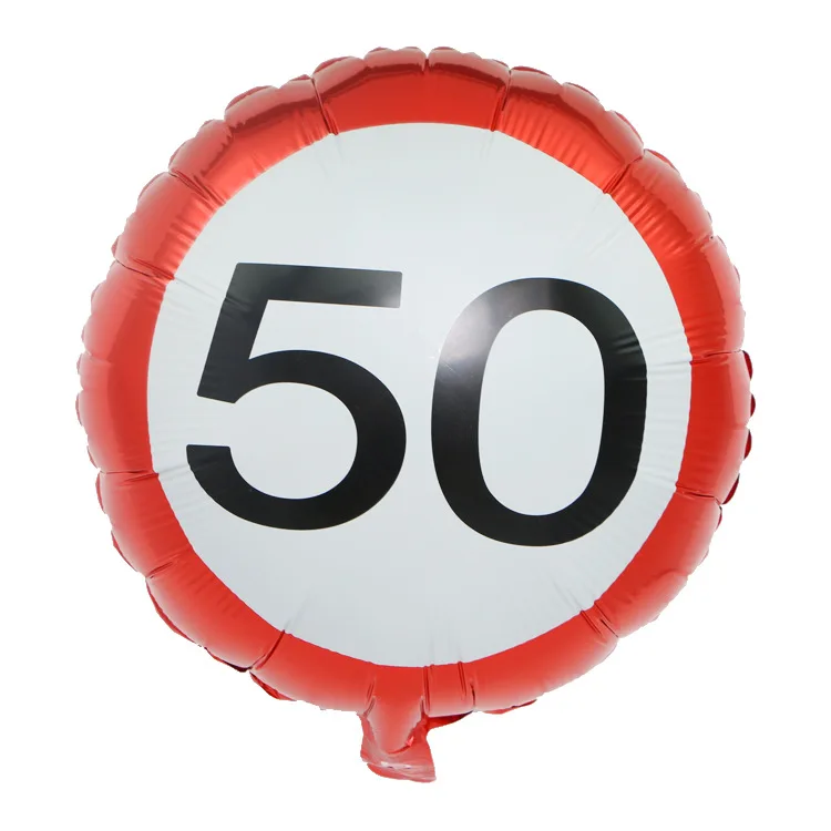 Рисунок шар фольга 18 дюймов 18 15 30 40 50 лет баллон гелия номер с днем рождения шар воздушные шары для вечеринки украшения Globos - Цвет: red 50