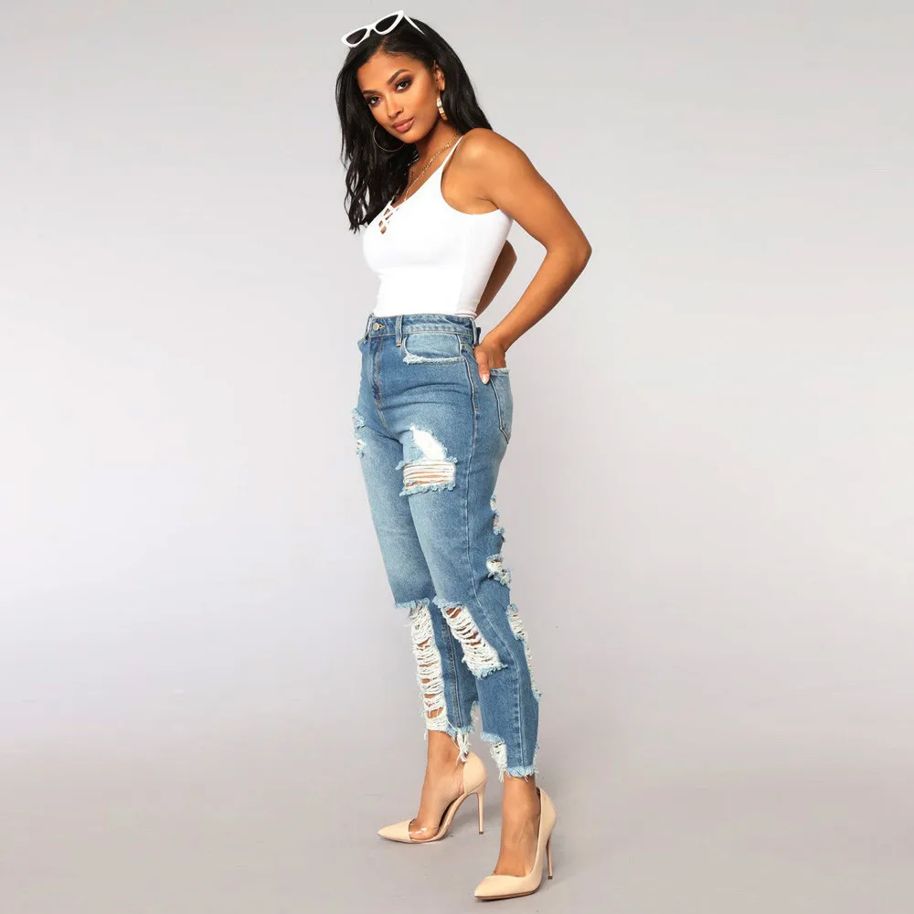 Aliexpress.com : Buy Women light Blue High Waisted Skinny