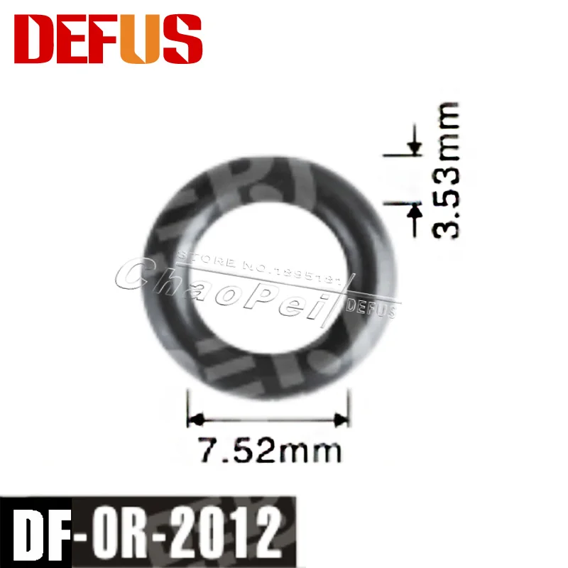 

100 Pcs/lot Original 7.52*3.53mm 31060 Black Fuel Injector Viton Seal O-ring Auto Part For Universal Cars Service Kit DF-OR-2012