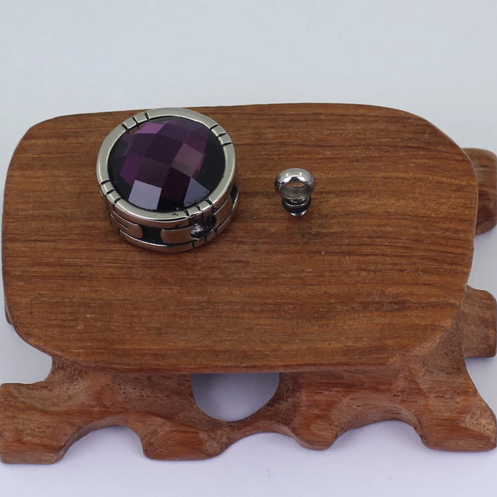 purple crystal necklace