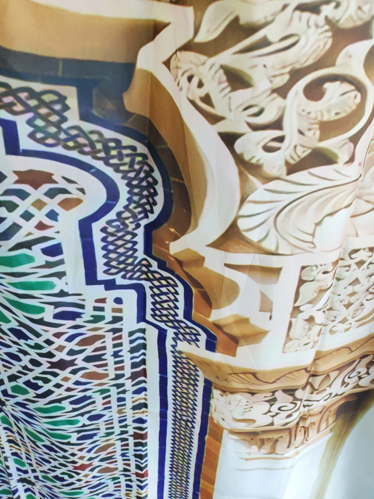 Винтажный дизайн здания, марокканский декор, моющийся стол, корпус, художественный, старинный внешний вид, мозаика, полиэстер, ткань, занавеска для душа