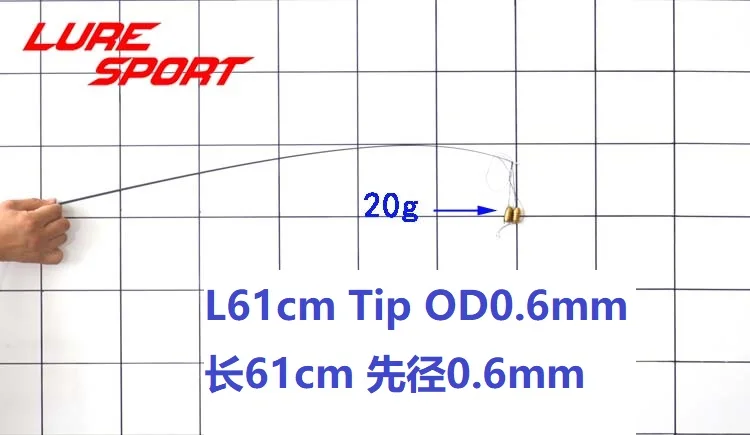 LureSport 4 шт. наконечник твердого карбонового стержня пустая 46/61 см без краски стержня Строительные Компоненты для ремонта удочки DIY аксессуары