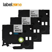 3 шт. для принтеров brother label кассетные ленты cartidge tz 12 мм этикетка переключение на ноль Лента TZ-231 tze 231 tze231 ламинированные клейкие ленты